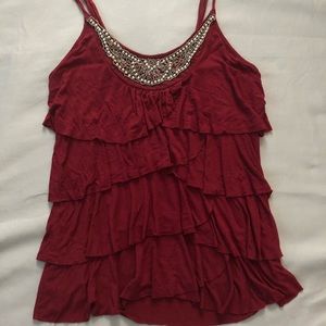 Ruffled tank